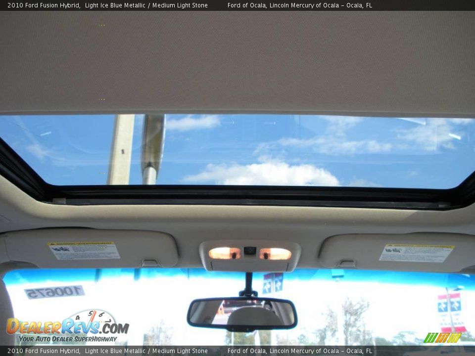 2010 Ford Fusion Hybrid Light Ice Blue Metallic / Medium Light Stone Photo #8