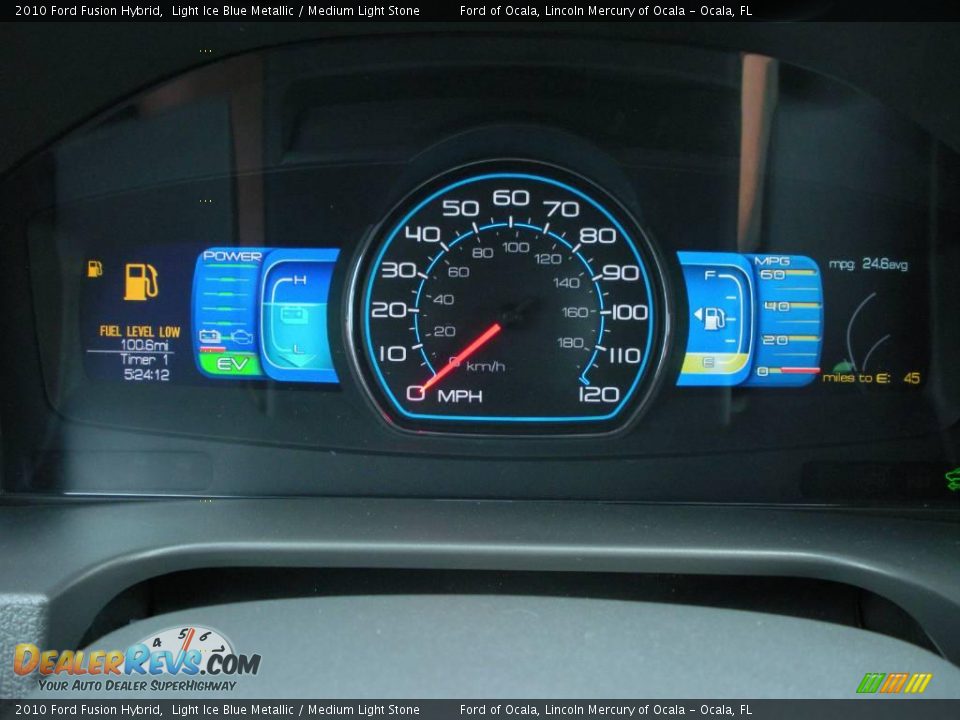 2010 Ford Fusion Hybrid Light Ice Blue Metallic / Medium Light Stone Photo #10