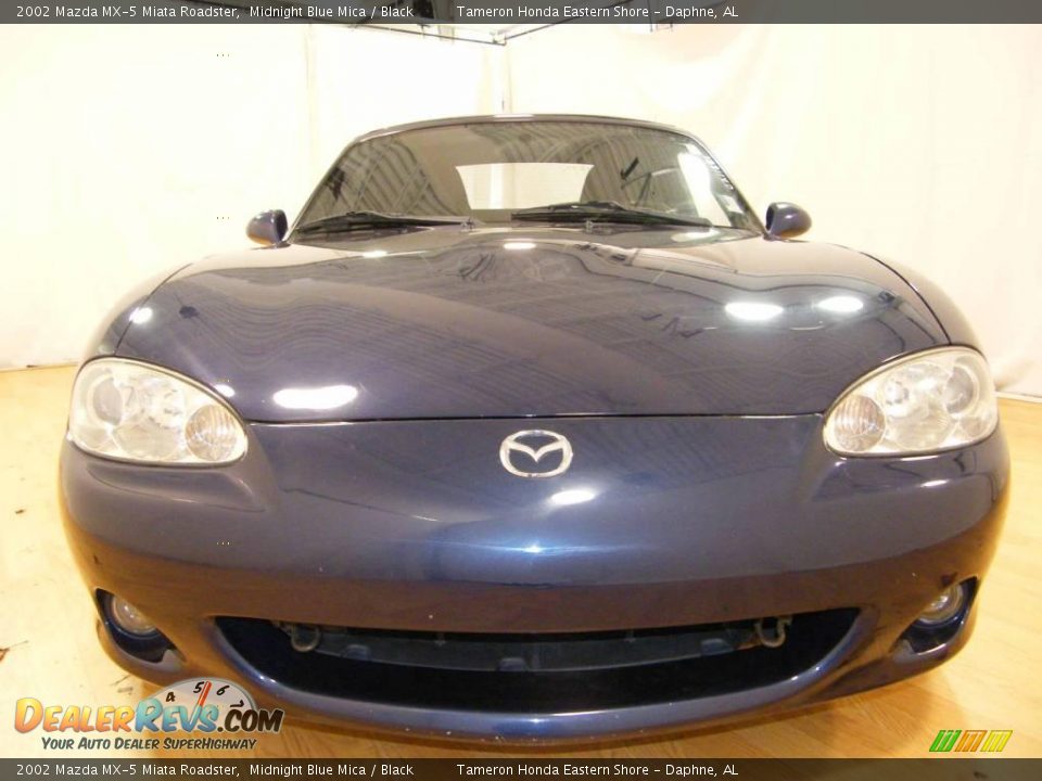 2002 Mazda MX-5 Miata Roadster Midnight Blue Mica / Black Photo #8