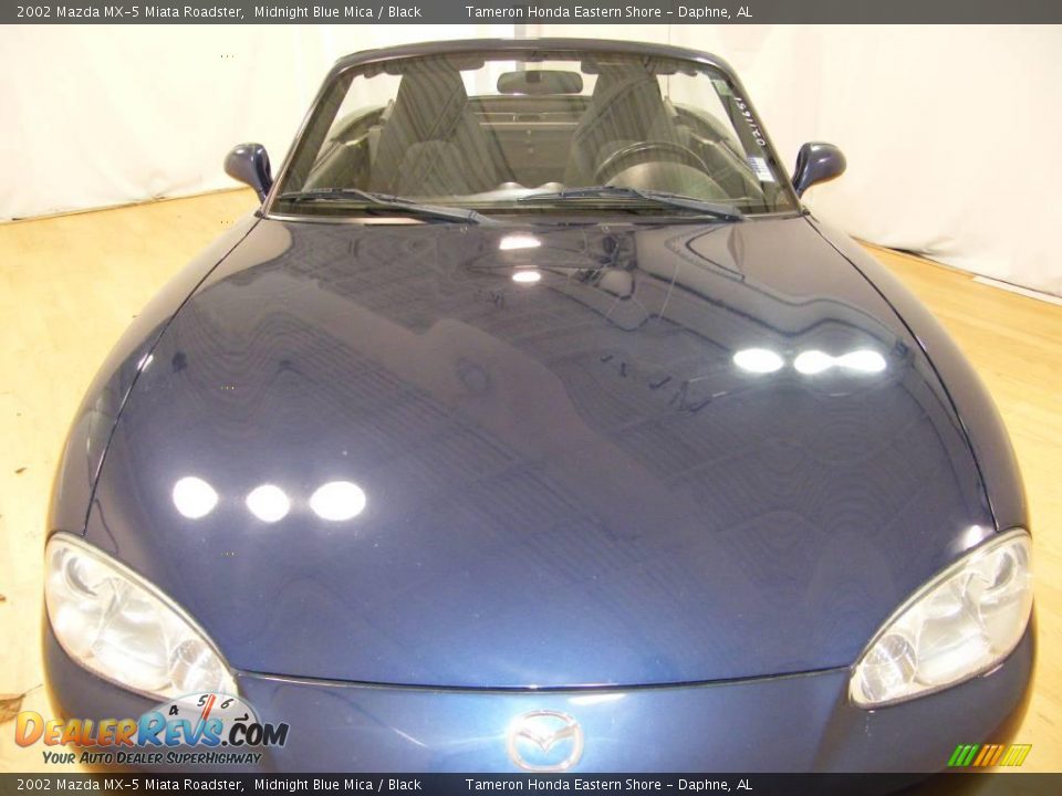 2002 Mazda MX-5 Miata Roadster Midnight Blue Mica / Black Photo #18
