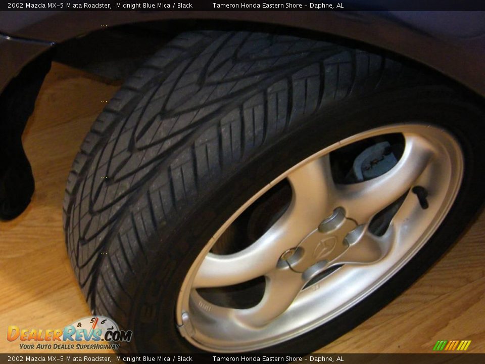 2002 Mazda MX-5 Miata Roadster Midnight Blue Mica / Black Photo #20