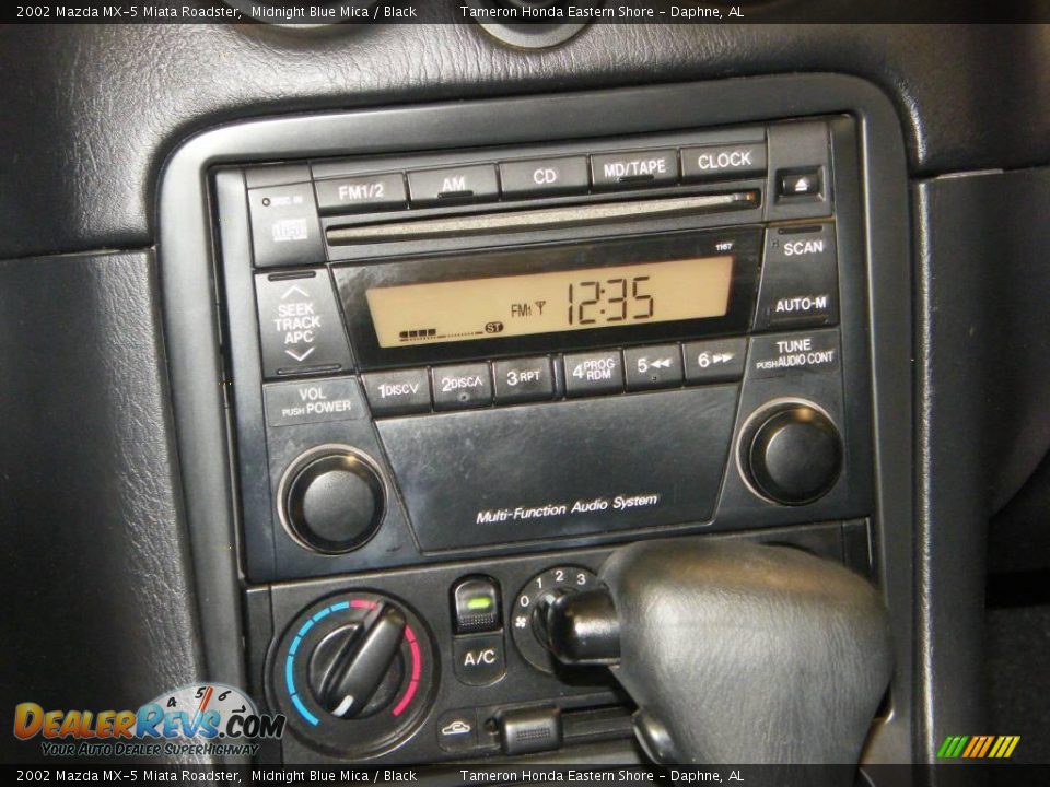 2002 Mazda MX-5 Miata Roadster Midnight Blue Mica / Black Photo #27