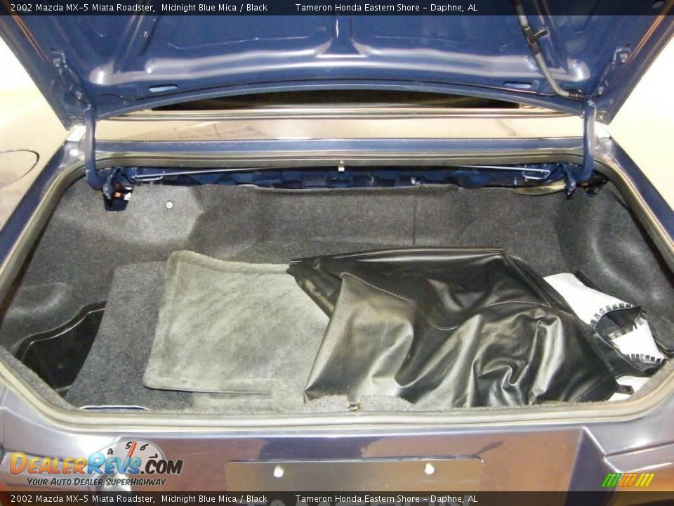 2002 Mazda MX-5 Miata Roadster Midnight Blue Mica / Black Photo #29