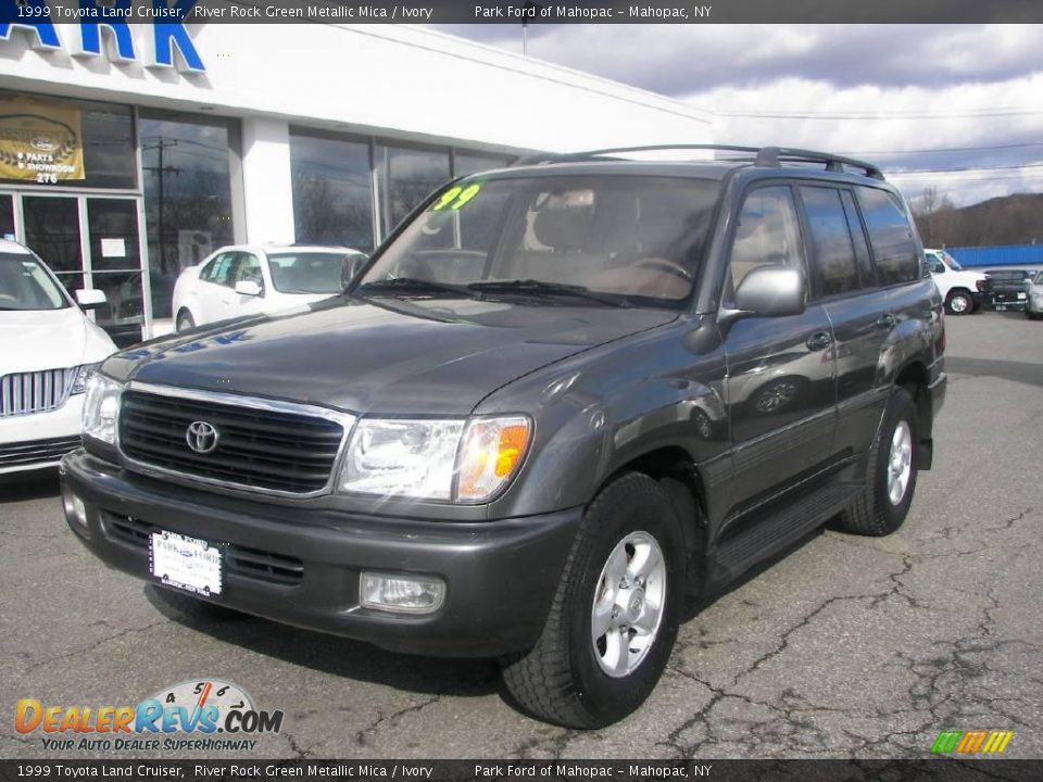 1999 Toyota Land Cruiser River Rock Green Metallic Mica / Ivory Photo #1