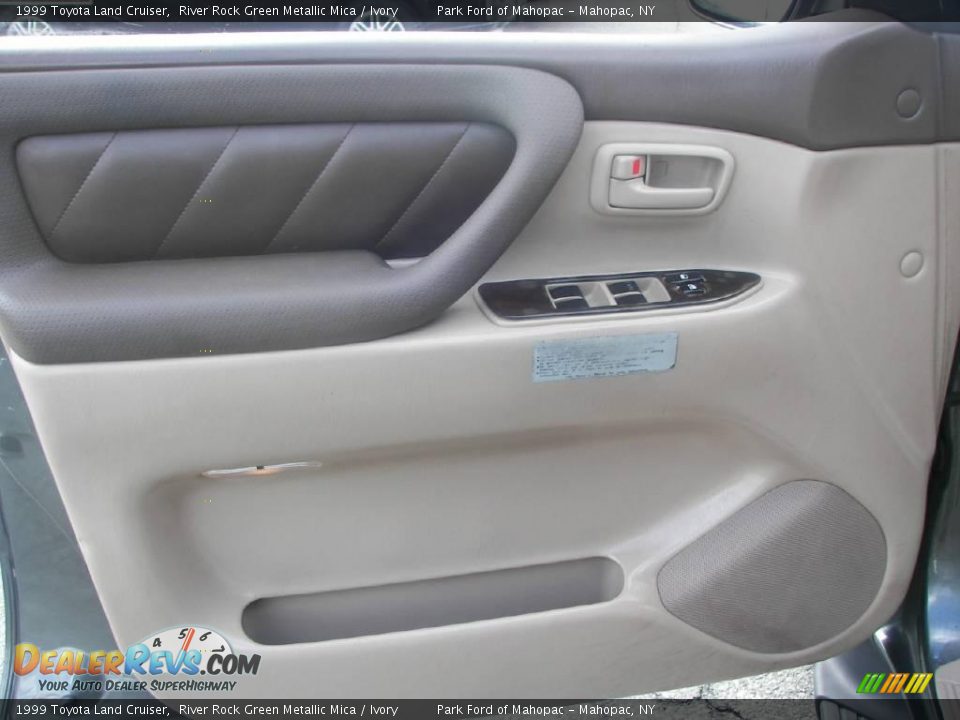 1999 Toyota Land Cruiser River Rock Green Metallic Mica / Ivory Photo #5