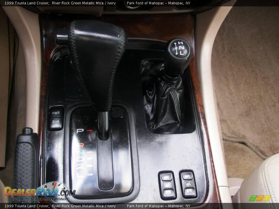 1999 Toyota Land Cruiser River Rock Green Metallic Mica / Ivory Photo #16