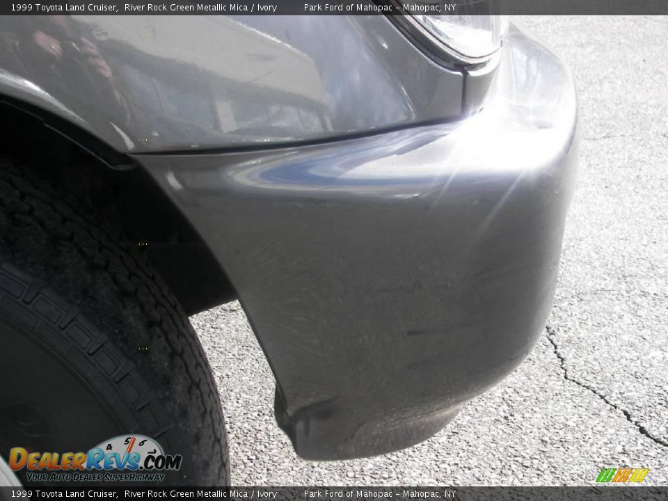 1999 Toyota Land Cruiser River Rock Green Metallic Mica / Ivory Photo #27