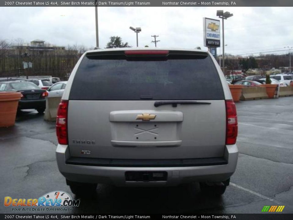 2007 Chevrolet Tahoe LS 4x4 Silver Birch Metallic / Dark Titanium/Light Titanium Photo #4