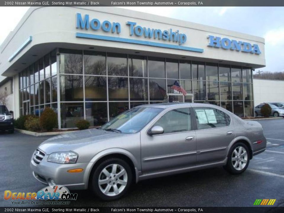 2002 Nissan Maxima GLE Sterling Mist Metallic / Black Photo #1