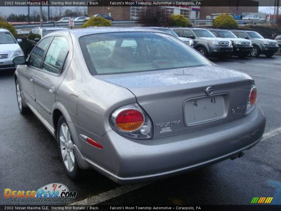 2002 Nissan Maxima GLE Sterling Mist Metallic / Black Photo #2