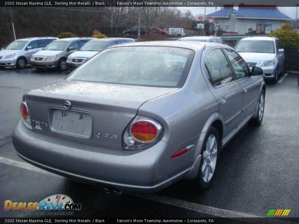 2002 Nissan Maxima GLE Sterling Mist Metallic / Black Photo #4