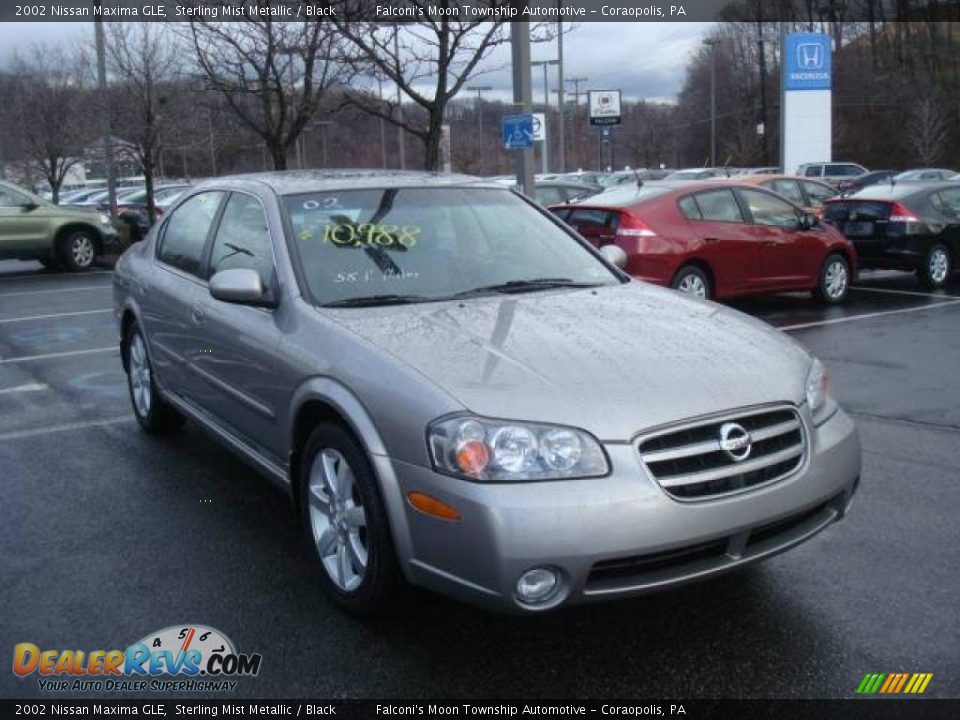 2002 Nissan Maxima GLE Sterling Mist Metallic / Black Photo #5