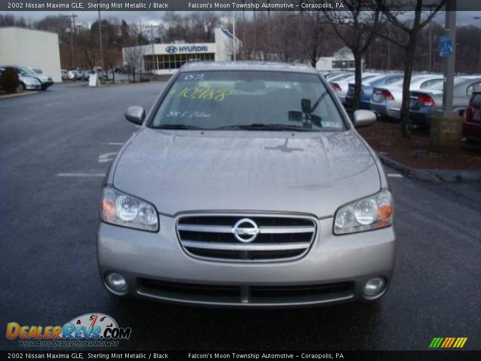 2002 Nissan Maxima GLE Sterling Mist Metallic / Black Photo #6
