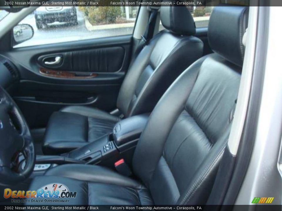 2002 Nissan Maxima GLE Sterling Mist Metallic / Black Photo #8