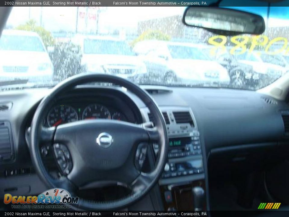 2002 Nissan Maxima GLE Sterling Mist Metallic / Black Photo #10