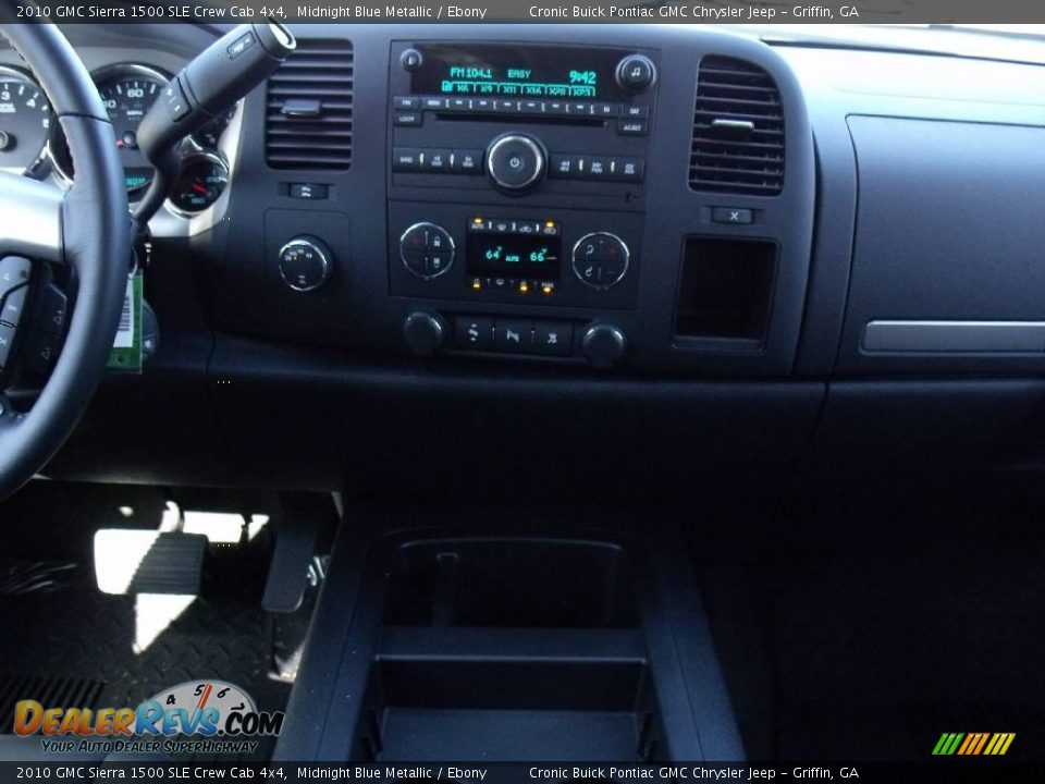 2010 GMC Sierra 1500 SLE Crew Cab 4x4 Midnight Blue Metallic / Ebony Photo #17