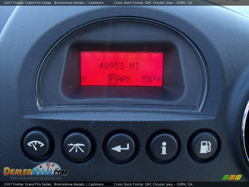 2007 Pontiac Grand Prix Sedan Bronzestone Metallic / Cashmere Photo #21