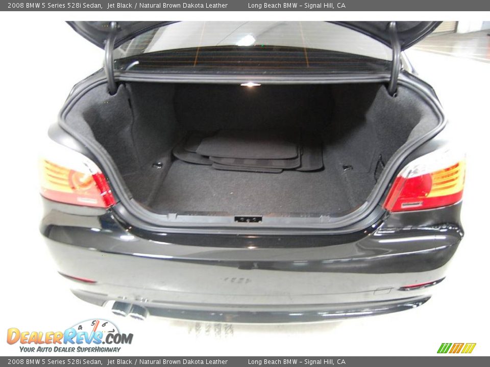 2008 BMW 5 Series 528i Sedan Jet Black / Natural Brown Dakota Leather Photo #10