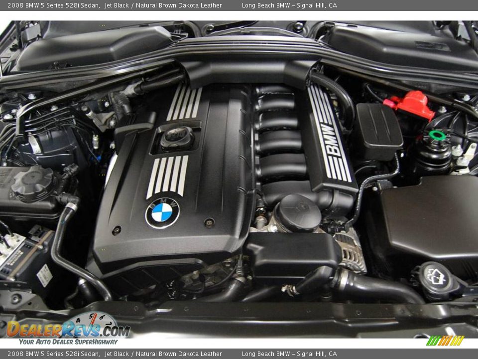 2008 BMW 5 Series 528i Sedan Jet Black / Natural Brown Dakota Leather Photo #18