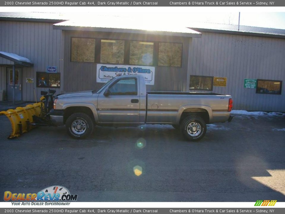 2003 Chevrolet Silverado 2500HD Regular Cab 4x4 Dark Gray Metallic / Dark Charcoal Photo #2