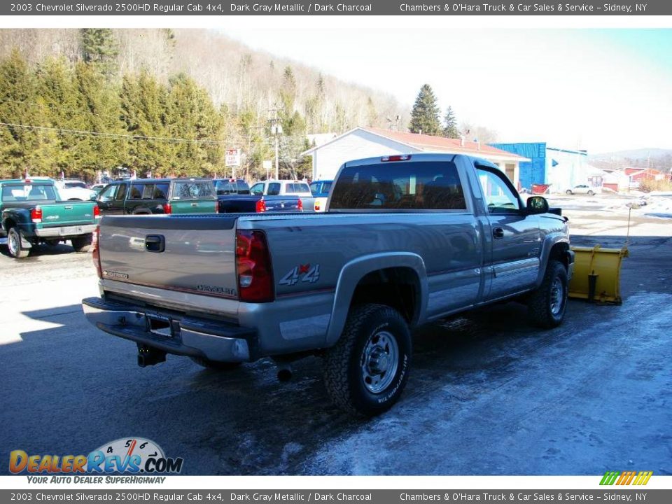 2003 Chevrolet Silverado 2500HD Regular Cab 4x4 Dark Gray Metallic / Dark Charcoal Photo #10