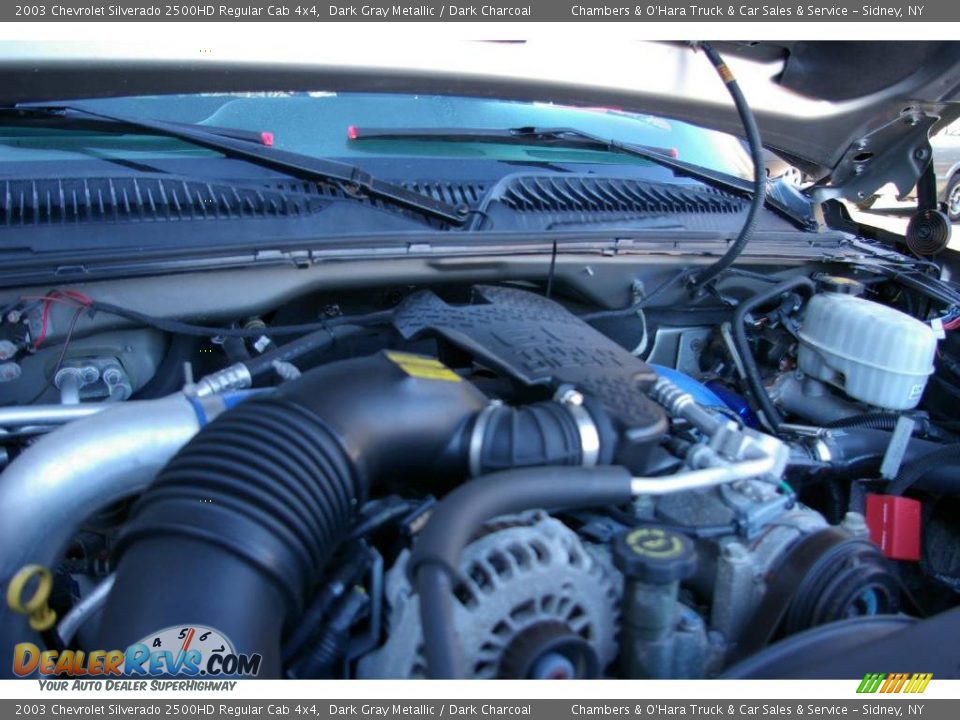 2003 Chevrolet Silverado 2500HD Regular Cab 4x4 Dark Gray Metallic / Dark Charcoal Photo #12