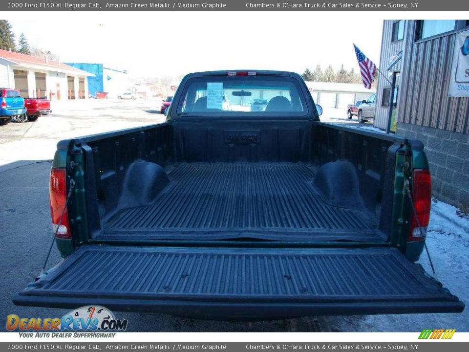 2000 Ford F150 XL Regular Cab Amazon Green Metallic / Medium Graphite Photo #7