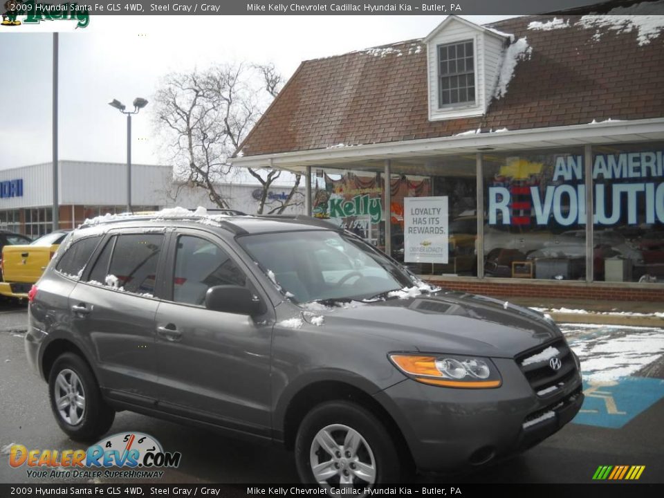 2009 Hyundai Santa Fe GLS 4WD Steel Gray / Gray Photo #1