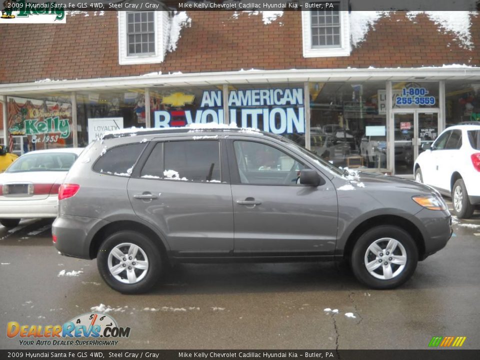 2009 Hyundai Santa Fe GLS 4WD Steel Gray / Gray Photo #2