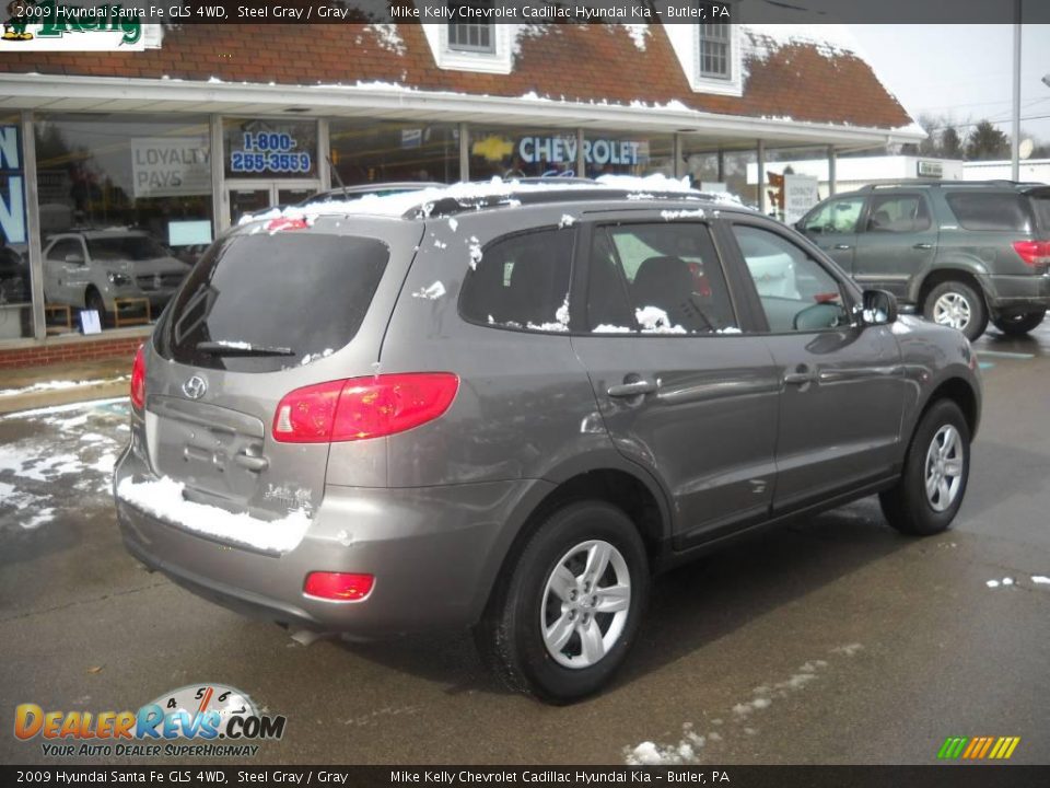2009 Hyundai Santa Fe GLS 4WD Steel Gray / Gray Photo #3