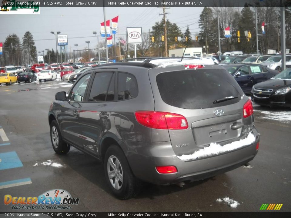 2009 Hyundai Santa Fe GLS 4WD Steel Gray / Gray Photo #5