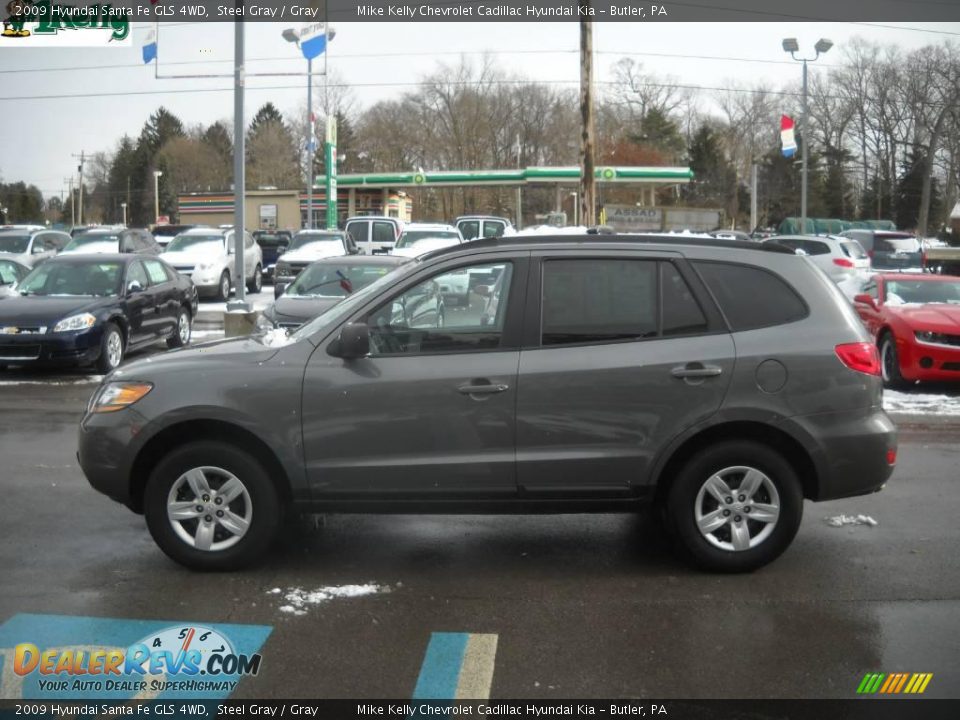 2009 Hyundai Santa Fe GLS 4WD Steel Gray / Gray Photo #6
