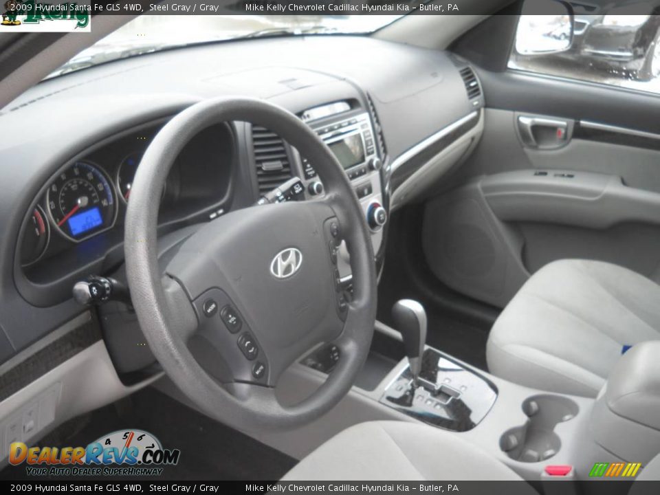 2009 Hyundai Santa Fe GLS 4WD Steel Gray / Gray Photo #8