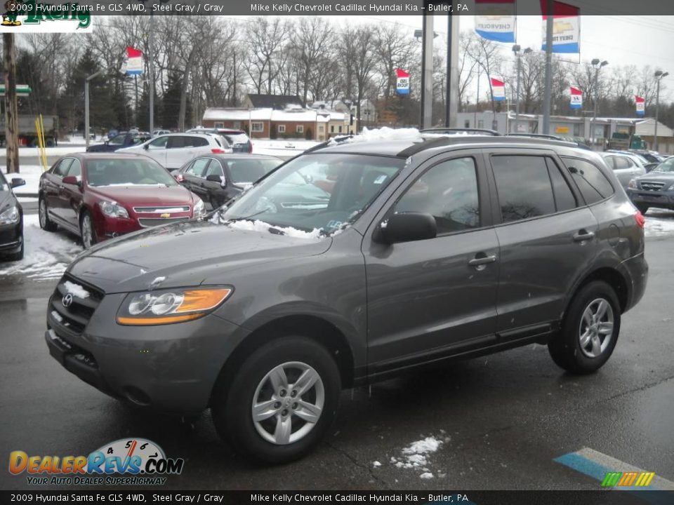 2009 Hyundai Santa Fe GLS 4WD Steel Gray / Gray Photo #14