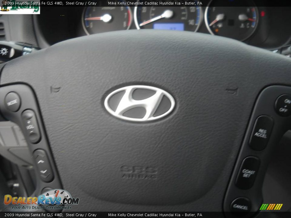 2009 Hyundai Santa Fe GLS 4WD Steel Gray / Gray Photo #19