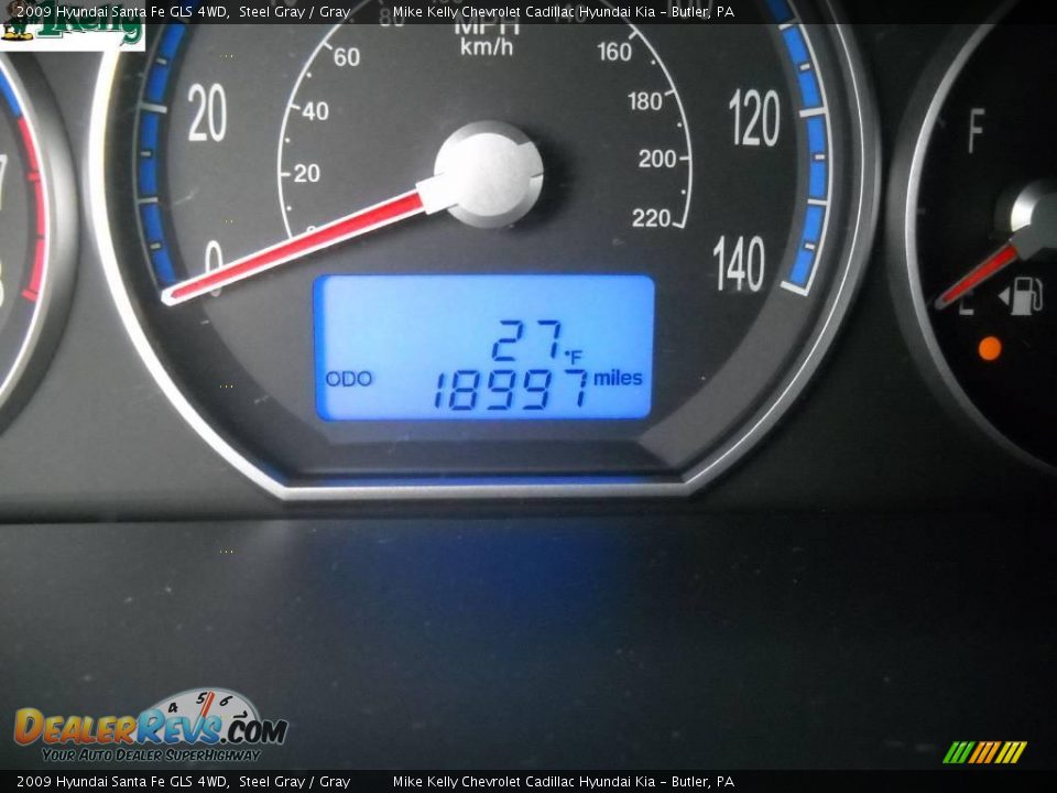 2009 Hyundai Santa Fe GLS 4WD Steel Gray / Gray Photo #20