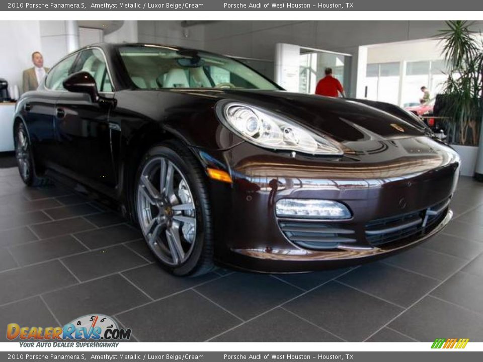 2010 Porsche Panamera S Amethyst Metallic / Luxor Beige/Cream Photo #1