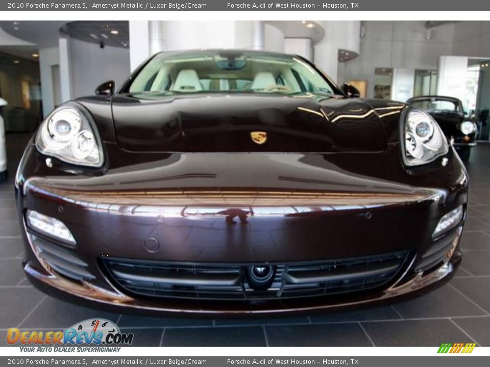 2010 Porsche Panamera S Amethyst Metallic / Luxor Beige/Cream Photo #2