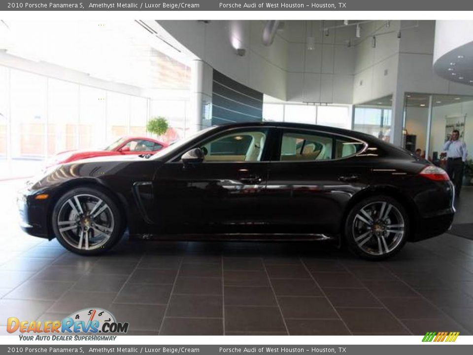 2010 Porsche Panamera S Amethyst Metallic / Luxor Beige/Cream Photo #3