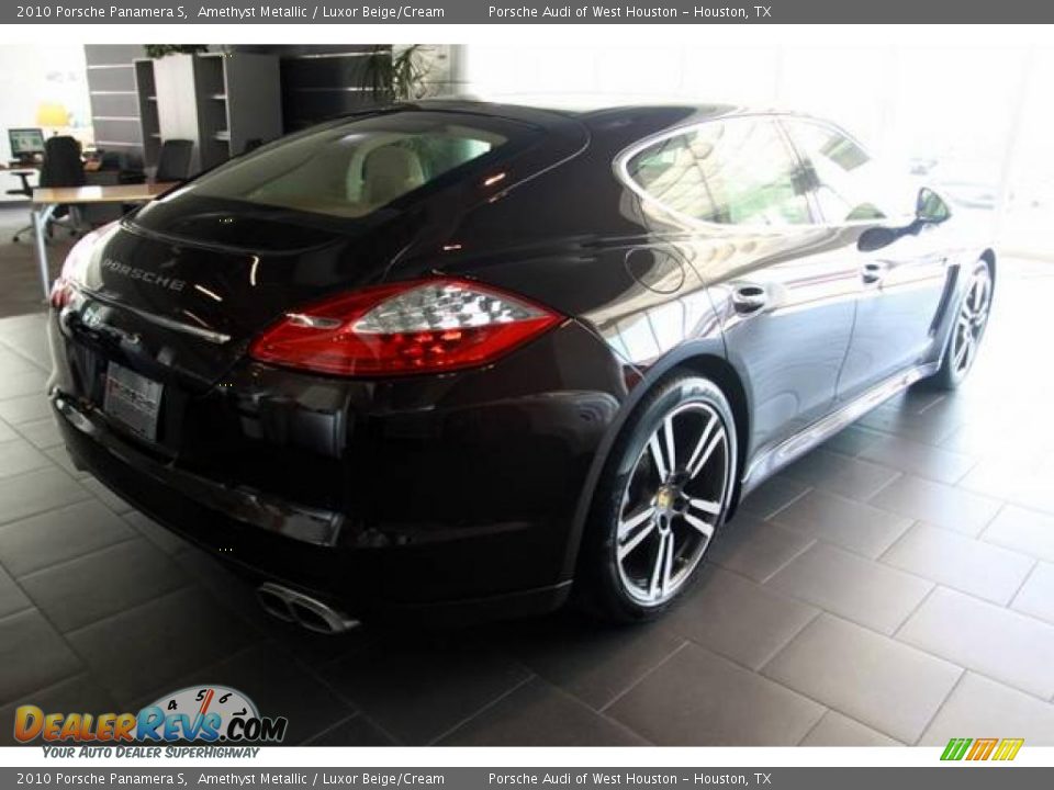 2010 Porsche Panamera S Amethyst Metallic / Luxor Beige/Cream Photo #5