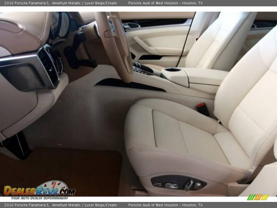 2010 Porsche Panamera S Amethyst Metallic / Luxor Beige/Cream Photo #8