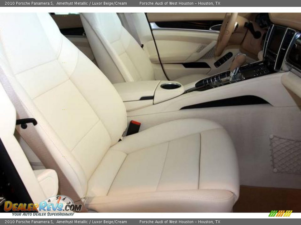 2010 Porsche Panamera S Amethyst Metallic / Luxor Beige/Cream Photo #12