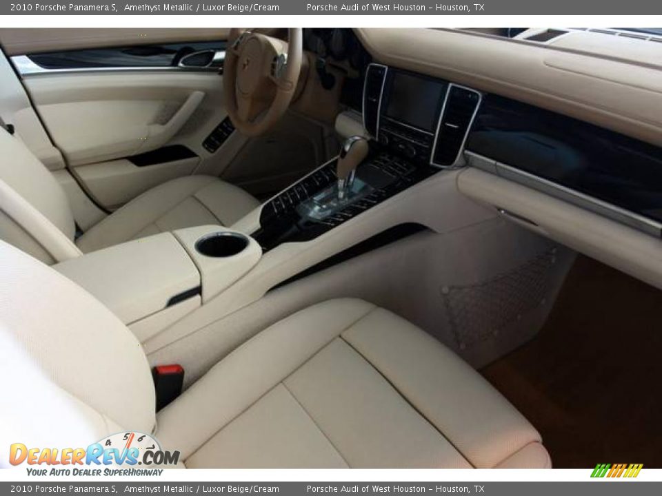 2010 Porsche Panamera S Amethyst Metallic / Luxor Beige/Cream Photo #13