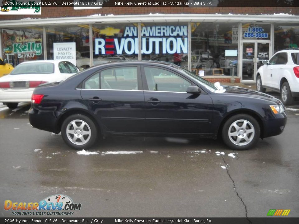 2006 Hyundai Sonata GLS V6 Deepwater Blue / Gray Photo #2