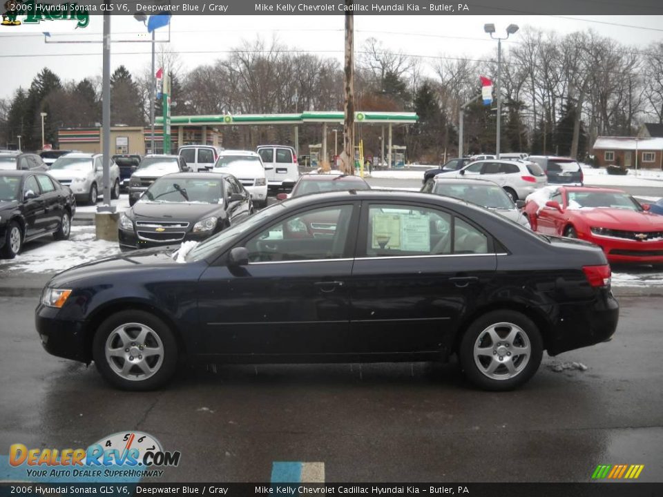 2006 Hyundai Sonata GLS V6 Deepwater Blue / Gray Photo #6