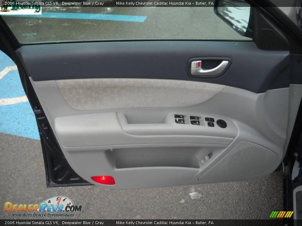 2006 Hyundai Sonata GLS V6 Deepwater Blue / Gray Photo #7