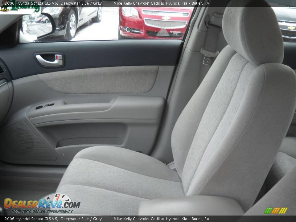 2006 Hyundai Sonata GLS V6 Deepwater Blue / Gray Photo #9