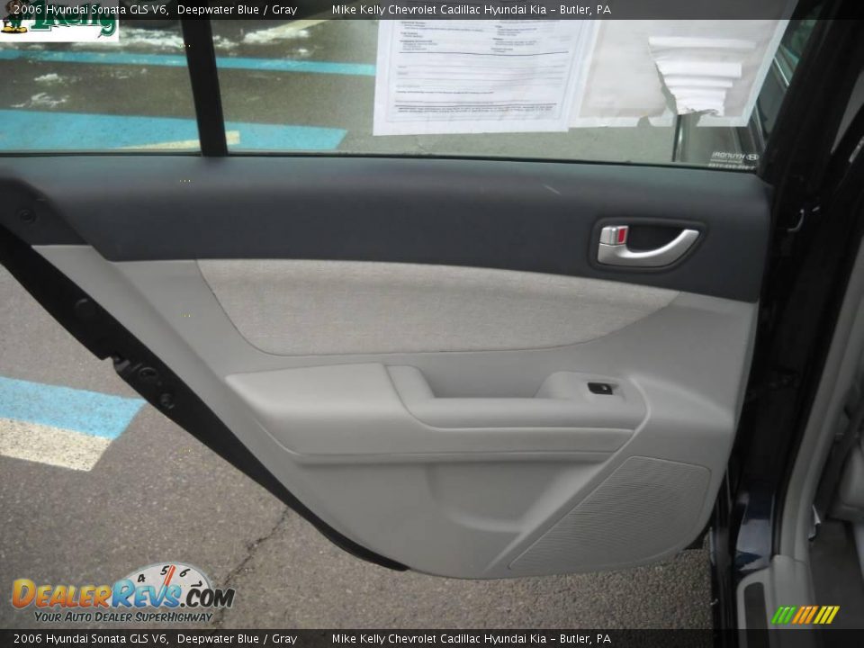 2006 Hyundai Sonata GLS V6 Deepwater Blue / Gray Photo #11