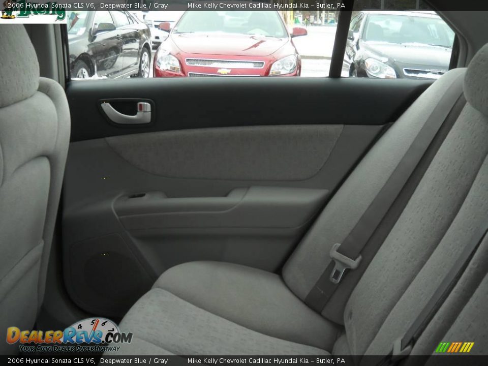 2006 Hyundai Sonata GLS V6 Deepwater Blue / Gray Photo #12