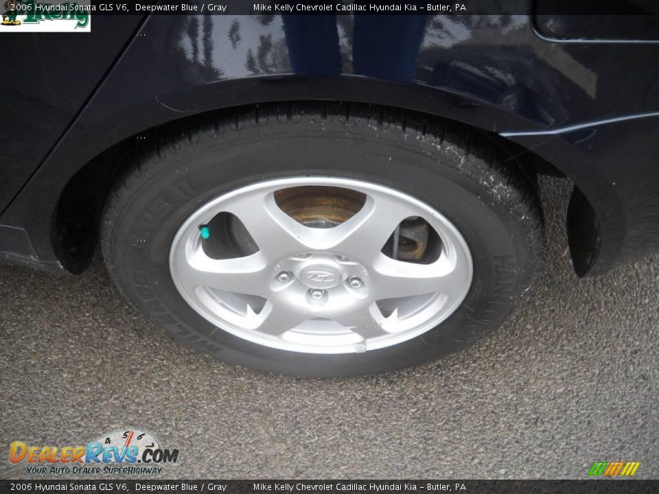 2006 Hyundai Sonata GLS V6 Deepwater Blue / Gray Photo #13